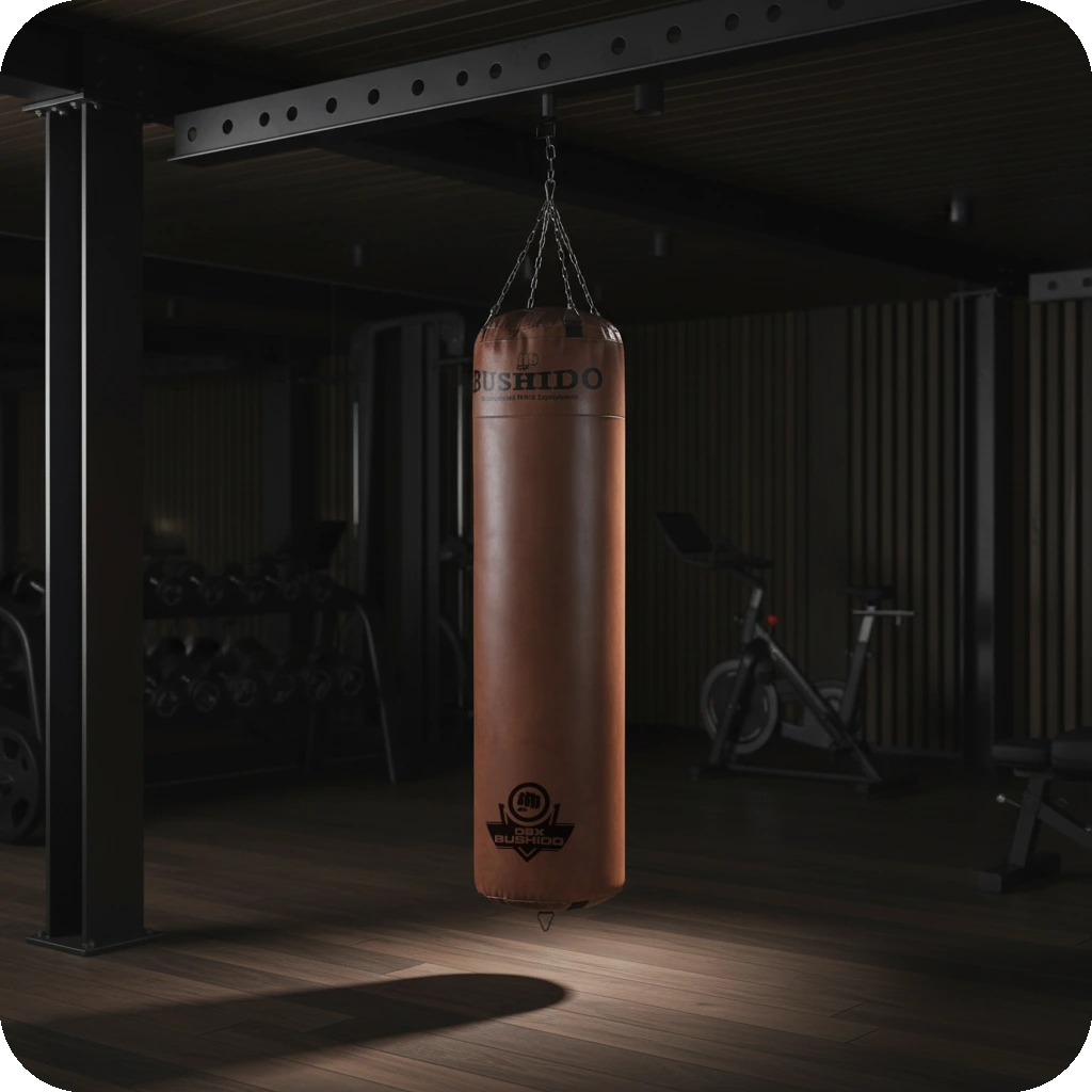 Boxsack Trainingssack 150cm 50kg RETRO Braun - Spartan | DBX Bushido Worek_150_RETRO_Indoor_2