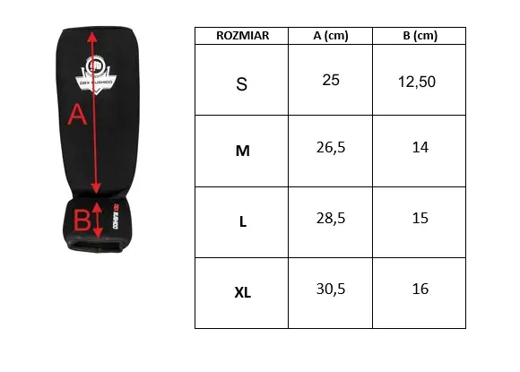 ochraniacze elastyczne na piszczele rozmiar 