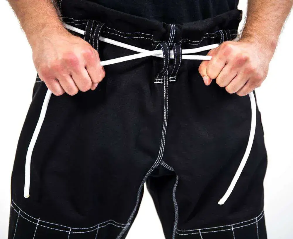 wiązane spodnie kimona do bjj