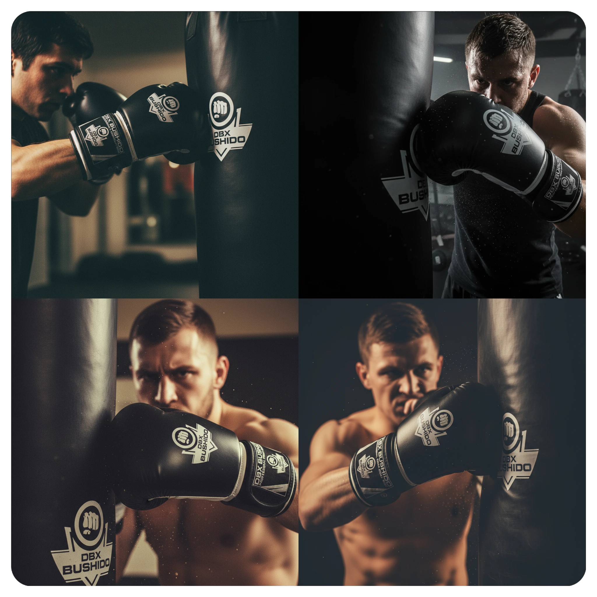 PROFESSIONELLE BOXHANDSCHUHE CLASSIC WHITE DBX BUSHIDO