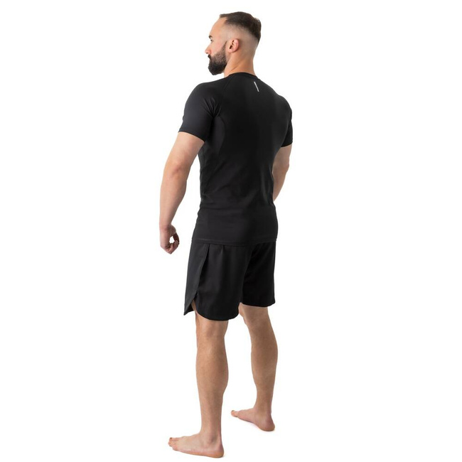 Rashguard kurzarm schwarz BlackRS - L