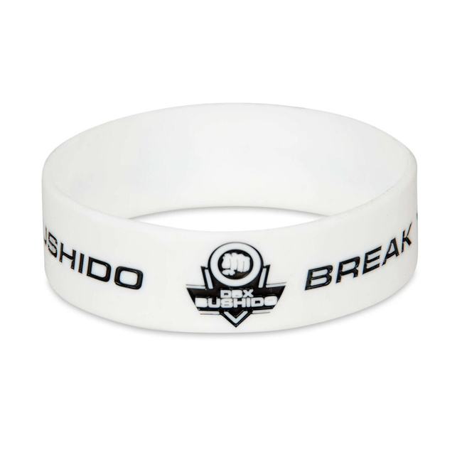 DBX BUSHIDO Silikon-Armband - Break Your Limits - Weiß