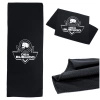 Schwarzes schnelltrocknendes Sporthandtuch 80x30 cm