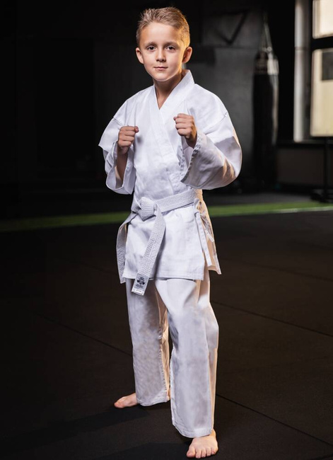 Karate-Kimono für Kinder + Karate-Gürtel Gratis - DBX BUSHIDO ARK-3102 120 cm