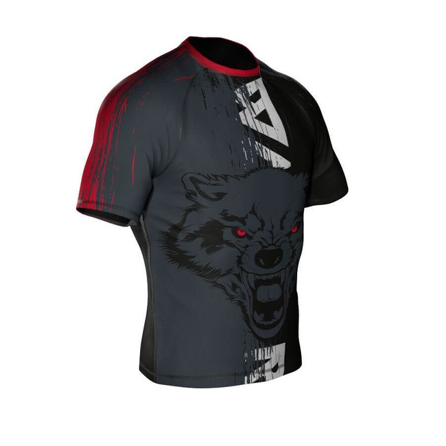 Wolf" Kompressions-T-Shirt Rashguard aus DBX MORE DRY L Material