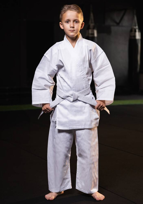 Karate-Kimono für Kinder + Karate-Gürtel Gratis - DBX BUSHIDO ARK-3102 120 cm