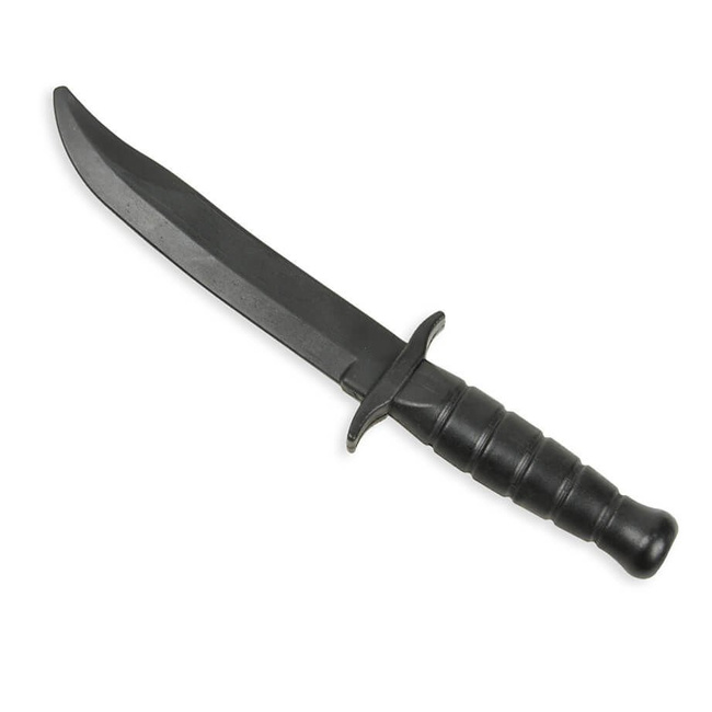 Gummi-Trainingsmesser Messerattrappe, schwarz - ARW-5051