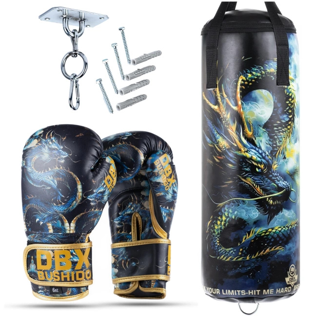 Kinder-Set Dragon LEER Boxsack + Handschuhe – 75 cm