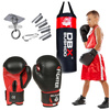80 cm / 15 kg - Set - Kinder-Boxsack DBX Junior Rot