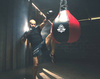 Hollow Boxing Pear XXL - Hook Sack Schwarz und Weiß