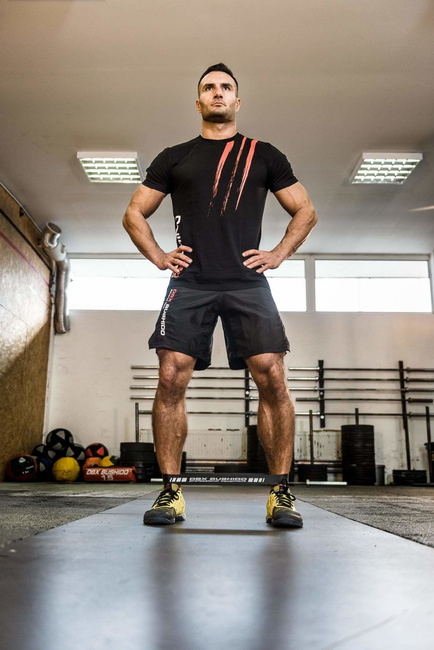 Power Band MINI - Übungsgummi für Beweglichkeitstraining - ROT 15 -22 kg