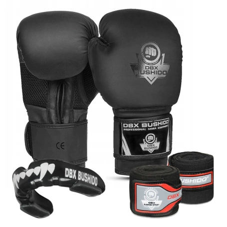 Boxset: Black Master Boxhandschuhe + Wraps + Mundschutz