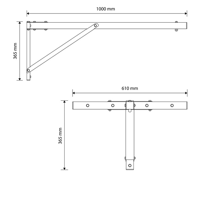 WANDHALTERUNG FÜR BOXSACK 102 CM