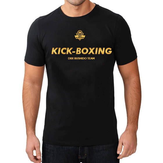 Baumwoll-T-Shirt "Kick-boxen" - M