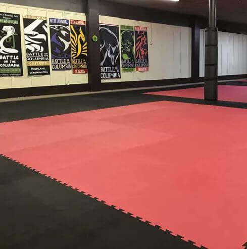 Gymnastikmatte mit Sicherheitszertifikat - Puzzle 1x1m - Tatami 2 cm