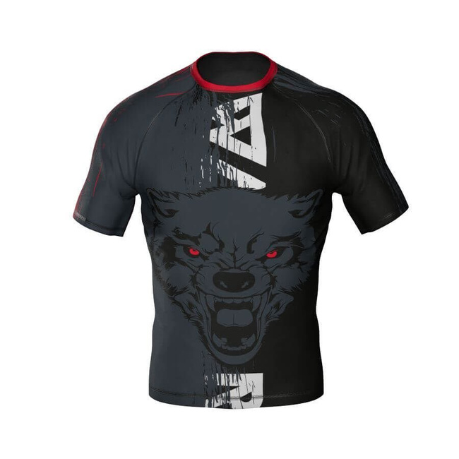 Wolf" Kompressions-T-Shirt Rashguard aus DBX MORE DRY L Material