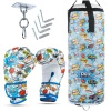 Set für Kinder Cartoon Blue – LEER Boxsack + Handschuhe – 65 cm