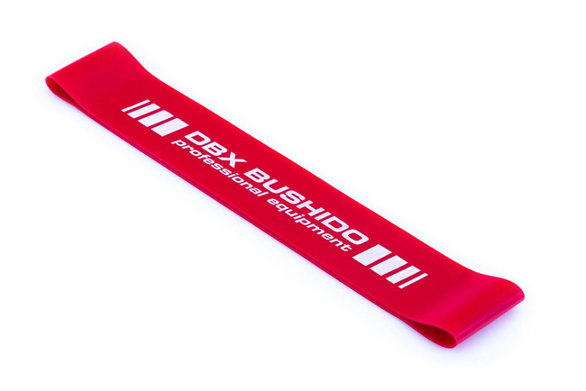 Power Band MINI - Übungsgummi für Beweglichkeitstraining - ROT 15 -22 kg