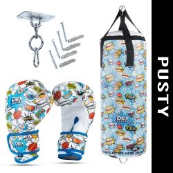 Set für Kinder Cartoon Blue – LEER Boxsack + Handschuhe – 65 cm