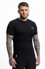 Hochwertiges Baumwoll-T-Shirt mit kleinem grauen DBX Bushido-Logo