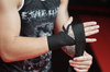 SCHWARZE BOXBANDAGEN, WRAPS, 4 METER, BUSHIDO