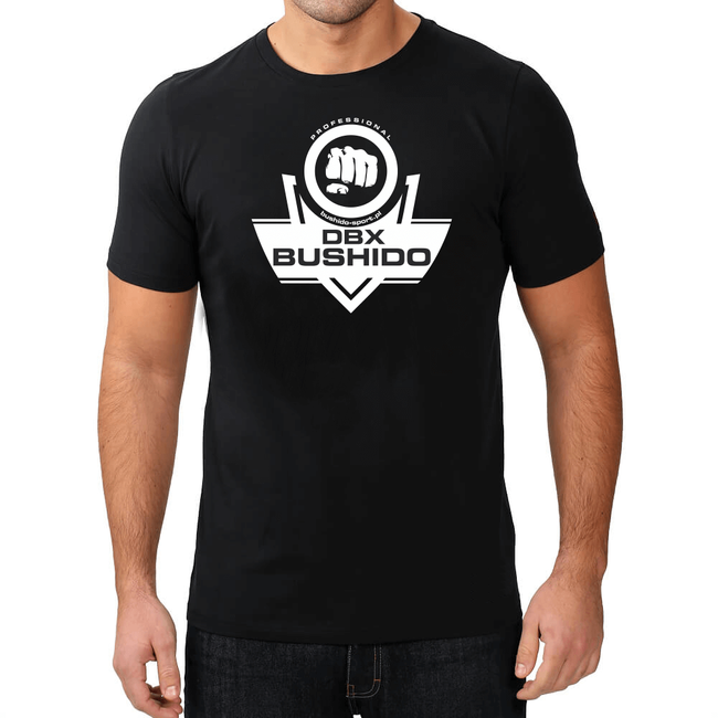 CLASSIC BRAND WHITE T-Shirt T-Shirt Baumwolle DBX BUSHIDO KT10-M