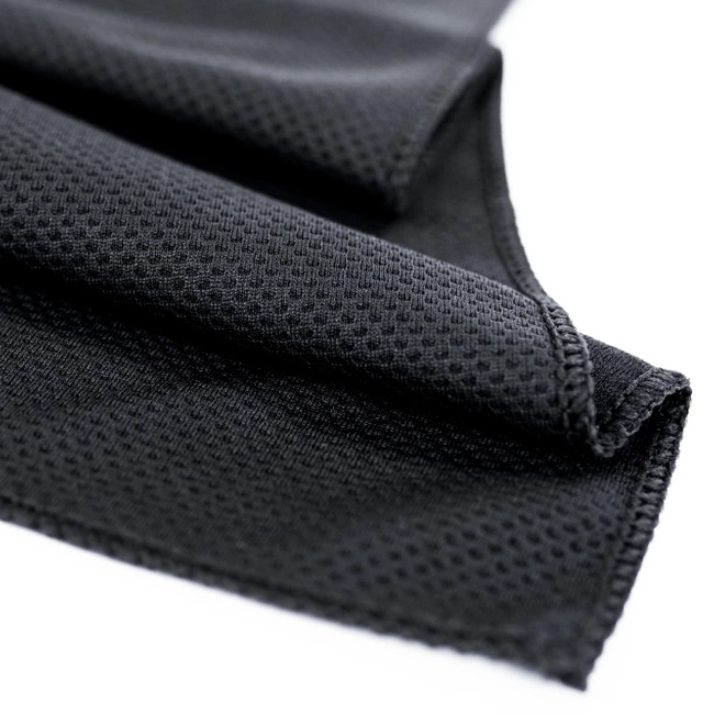 Schwarzes schnelltrocknendes Sporthandtuch 80x30 cm