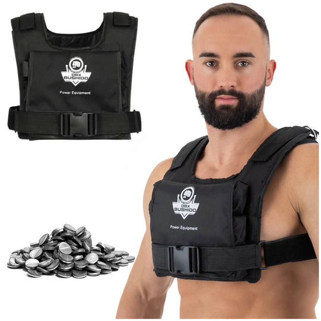 15 kg (6 x 2,5 kg) TRAININGSGEWICHTSWESTE