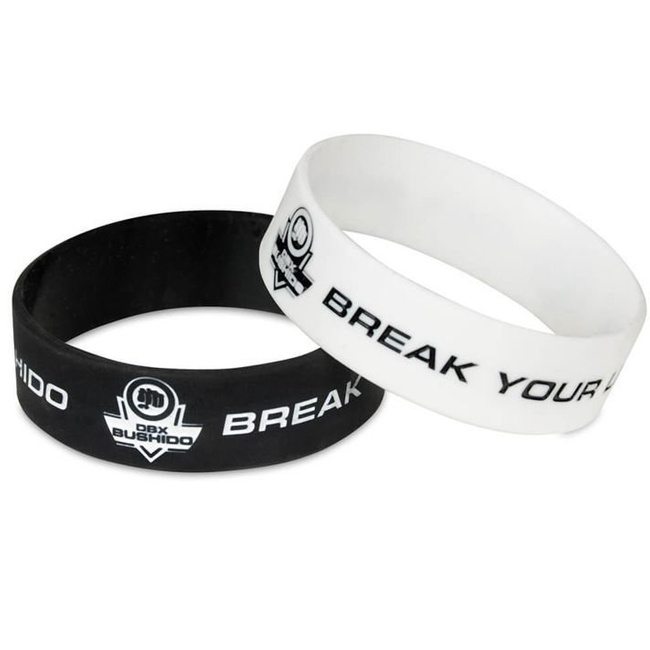DBX BUSHIDO Silikon-Armband - Break Your Limits - Weiß