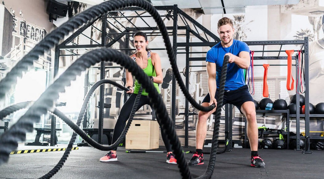Trainingsseil "Battle Rope" für Cross Training 35mm 12M