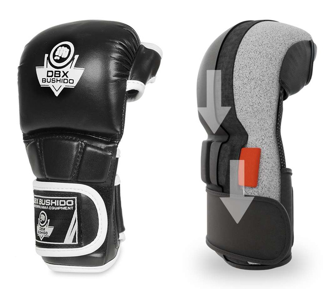 MMA Sparring Handschuhe M - Phantom Weiß - Valor Series