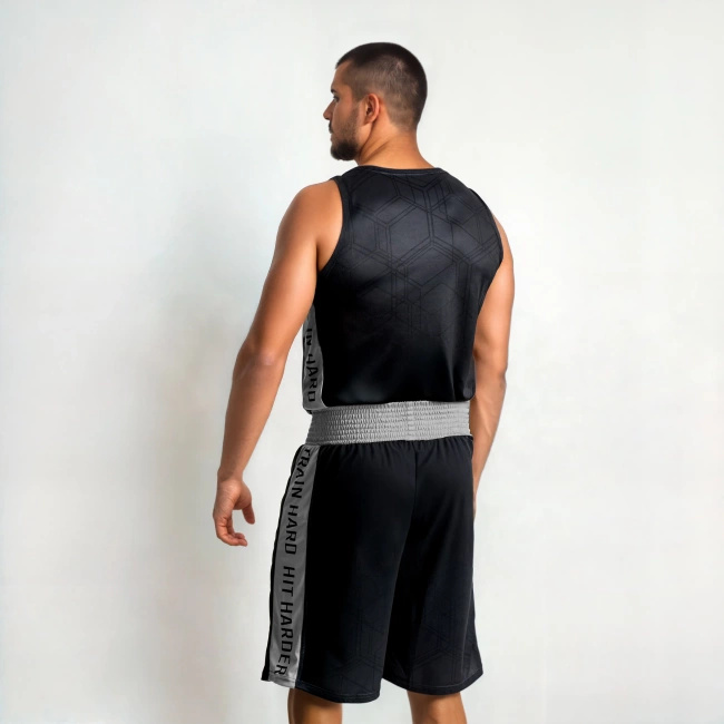 Trainings Box Shorts SILBER