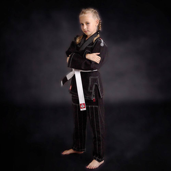 Kimono / GI für BJJ für Kinder Schwarz + Gürtel FREE - X-SERIES M0