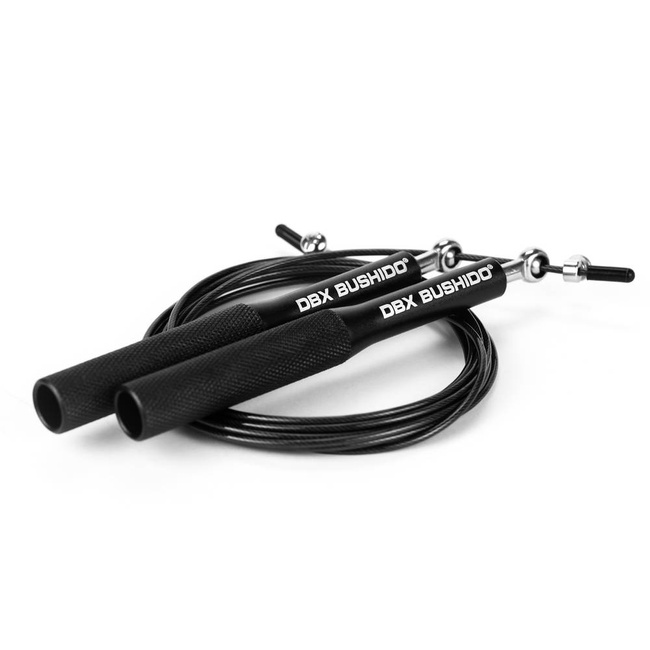 Aluminium-Springseil mit Stahlkabel DBX Pro Black + Schutzhülle