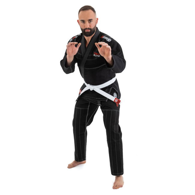Kimono / GI für BJJ Training - Schwarz DBX ELITE A0 + PAS A0
