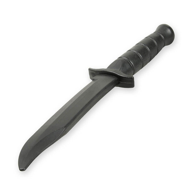 Gummi-Trainingsmesser Messerattrappe, schwarz - ARW-5051