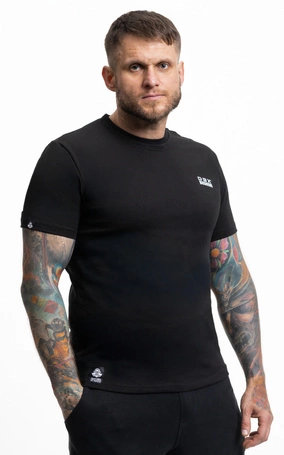 Hochwertiges Baumwoll-T-Shirt mit kleinem weißen DBX Bushido-Logo