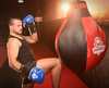 Hollow Boxing Pear XXL - Hook Sack Schwarz und Weiß
