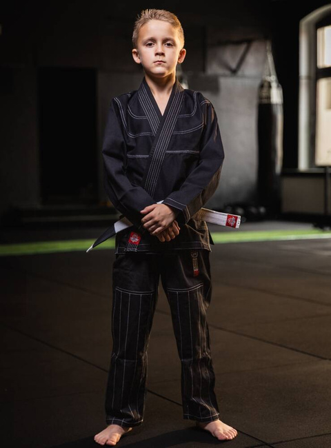 Kimono / GI für BJJ für Kinder Schwarz + Gürtel FREE - X-SERIES M0