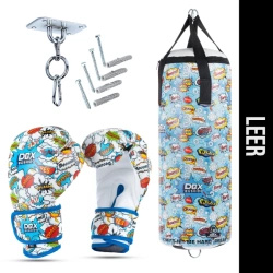 Set für Kinder Cartoon Blue – LEER Boxsack + Handschuhe – 75 cm
