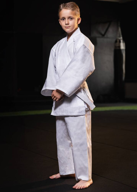 Karate-Kimono für Kinder + Karate-Gürtel Gratis - DBX BUSHIDO ARK-3102 120 cm