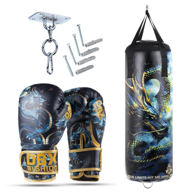 Kinder-Set Dragon LEER Boxsack + Handschuhe – 65 cm