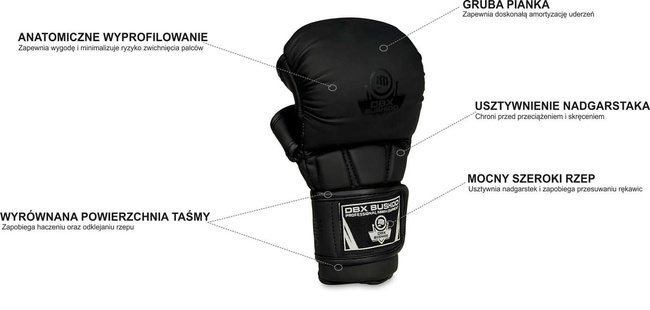 MMA Sparringshandschuhe M - Black Master - Valor Series