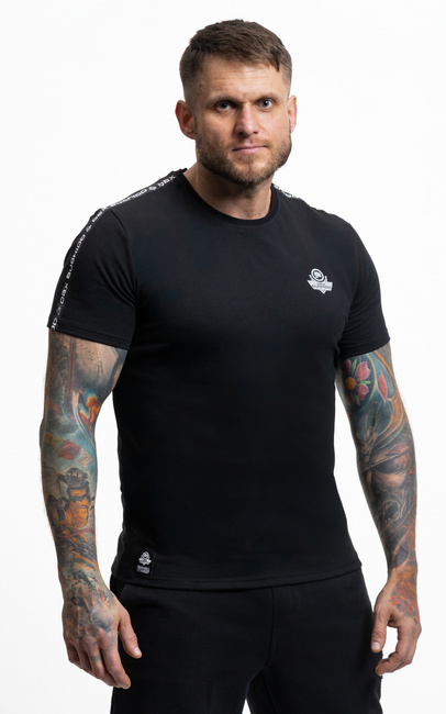 Hochwertiges Baumwoll-T-Shirt mit DBX Bushido-Streifen