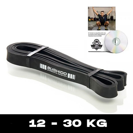 Power Band 22 - Verstärkter Trainingsgummi DBX BUSHIDO BLACK 12 - 30 KG