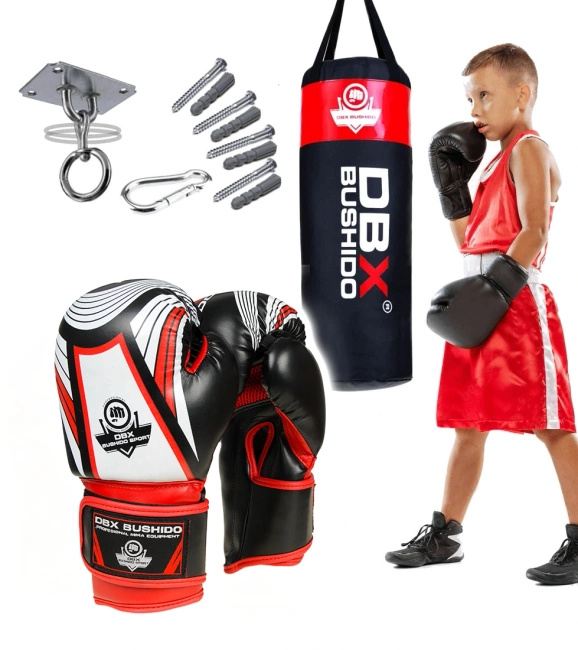 80 cm / 15 kg - Kinder-Boxset DBX Junior Rot
