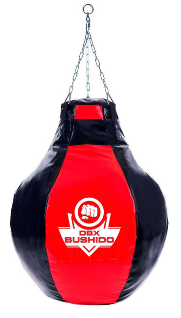 Hollow Boxing Pear XXL - Hook Sack Schwarz und Weiß