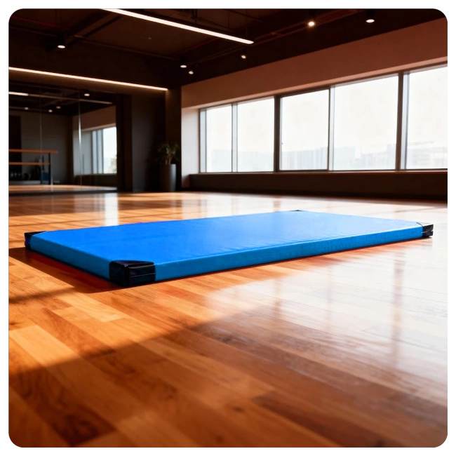 VERSTÄRKTE GYMNASTIKMATRATZE 10CM R60 FÜR ÜBUNGEN