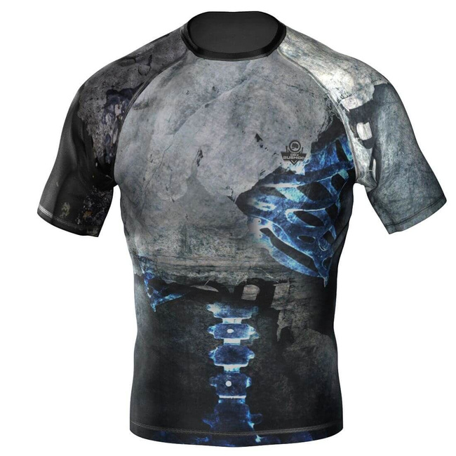 Rashguard kurz "Bones" Kompressions-T-Shirt MMA, BJJ, DBX BUSHIDO R-118H XXL