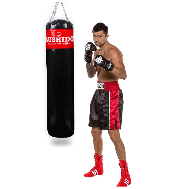 130 cm / UNGEFÜLLTER - POWERFUL 130 BUSHIDO BOXING TRAININGSACK